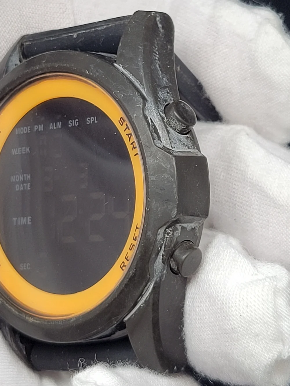 Digital Sport Watch - Black and Orange